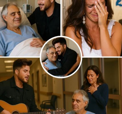 Andrea Bocelli Rushed to Hospital, Adam Lambert Sings by His Side — and One Moment Leaves His Wife in Tears. Legendary tenor Andrea Bocelli was rushed to the hospital after a minor accident during rehearsal, sparking deep concern among fans. But what no one expected was the quiet arrival of Adam Lambert — a longtime admirer and friend. Without a word, Lambert entered the hospital room and softly said, “I’ll sing as a prayer.” Then he began to perform “The Prayer” — the very song that defines Bocelli’s legacy. Veronica Berti, Andrea’s devoted wife, couldn’t hold back her tears. She wept silently, clutching her husband’s hand as he closed his eyes, a faint smile on his lips. Nurses paused mid-step, fellow patients fell into silence — as if Lambert’s voice was soothing not just Andrea, but the entire world within that little hospital room...