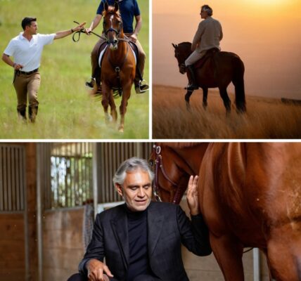 Far from grand stages and roaring applause, Andrea Bocelli disappeared into the wild on horseback—no entourage, no words, just silence and soul. His intimate journey, captured in breathtaking detail by an upcoming documentary, unveils a side of the world-renowned tenor that few have ever seen. It’s not just about music—it’s about healing, memory, and the echoes of solitude. And for the first time, the voice that moved millions chooses silence to tell its story.