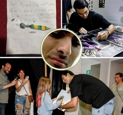 In the middle of a whirlwind tour filled with lights, applause, and flashing cameras, Matteo Bocelli stopped everything for a quiet moment that changed everything. A simple envelope from a child in the audience—creased, tear-stained, and filled with raw words—left the rising star visibly shaken. Fans watched in stunned silence as Matteo wiped away tears and walked offstage, no longer a performer, but a human overwhelmed by connection. That letter, and that night, are now unforgettable.