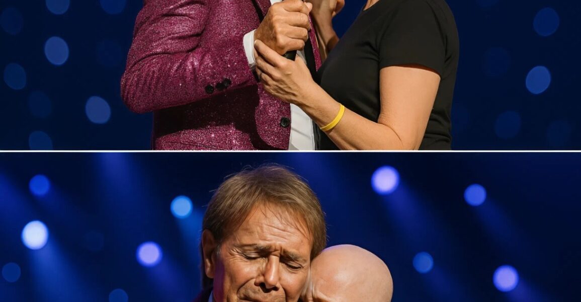 It Was The Final Night Of His Hometown Concert, And Sir Cliff Richard Had Saved One Moment For Last — A Promise Fulfilled. In The Front Row Sat A Young Fan Battling Terminal Cancer, The Same Girl Who Once Said Her Dream Was To Sing With Him Just Once In Her Life. Midway Through The Show, Cliff Paused, Pointed To Her, And Gently Invited Her On Stage. She Trembled As She Took The Microphone, But When Her Voice Broke On The First Note, Cliff Stepped Closer, Placed A Steadying Hand On Her Back, And Began To Sing With His Eyes Closed. The Crowd Fell Silent, Listening To The Two Voices Blend — Fragile And Timeless — Until The Final Chord Faded. Cliff Pulled Her Into A Tight Hug And Whispered, “Thank You For Singing With Me Until The End.” For A Moment, The Stage Wasn’t About Fame Or Farewell — It Was About A Song Shared Between Two Hearts, One That No Illness Could Take Away.
