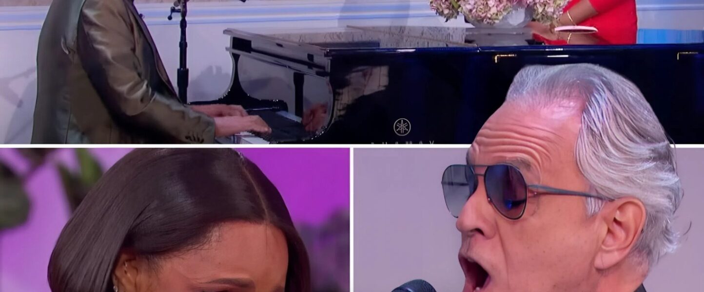 The audience held their breath as Andrea Bocelli, a blind legend, sang "Il Mare Calmo Della Sera" live, his voice rocking the room and Jennifer Hudson looked like she was trying to hold back sobs the entire time, and honestly, she was.