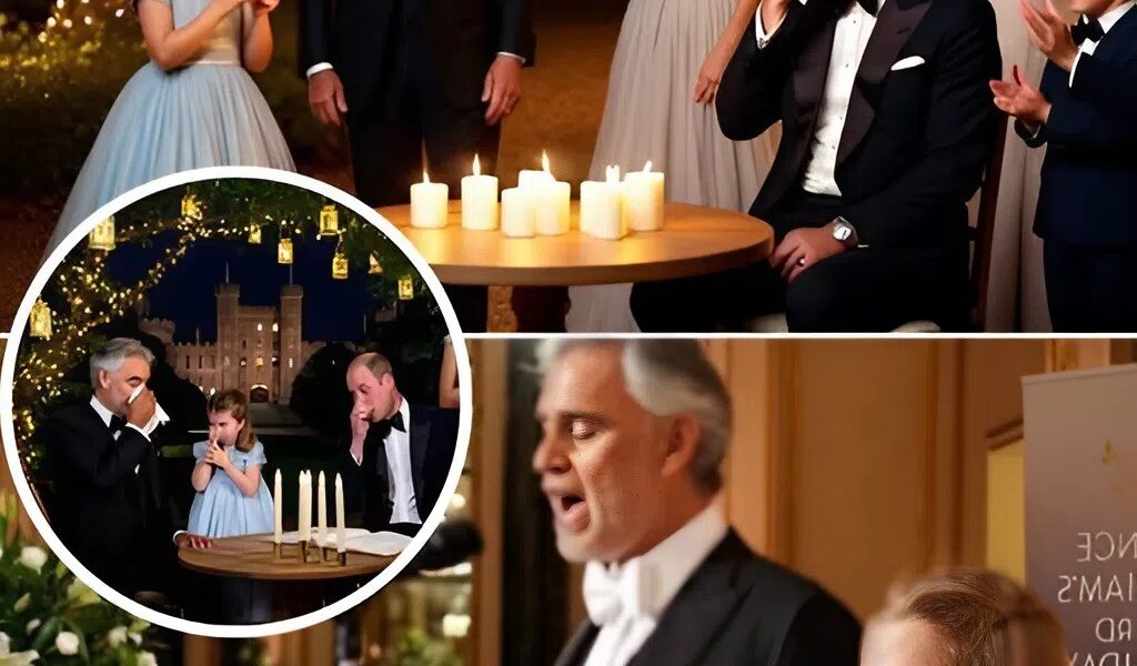 10-Year-Old Princess Charlotte’s Whisper Stuns the Royals — Her Heartfelt Words “For You, Daddy” and a Breathtaking Duet with Andrea Bocelli Bring Prince William to Tears in an Unforgettable 43rd Birthday Celebration at Windsor’s Candlelit Garden, Turning a Family Gathering into a Historic Night of Love, Music, and Lasting Memory.