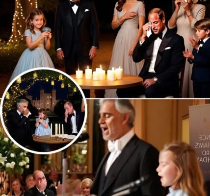 10-Year-Old Princess Charlotte’s Whisper Stuns the Royals — Her Heartfelt Words “For You, Daddy” and a Breathtaking Duet with Andrea Bocelli Bring Prince William to Tears in an Unforgettable 43rd Birthday Celebration at Windsor’s Candlelit Garden, Turning a Family Gathering into a Historic Night of Love, Music, and Lasting Memory.