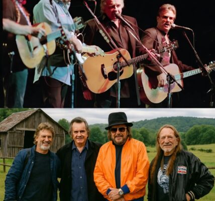 It’s a rare and beautiful thing when four titans of music don’t just share a stage, but a soul. You had the thunder of Johnny Cash, the road-worn poetry of Willie Nelson, the rebellious fire of Waylon Jennings, and the philosophical grace of Kris Kristofferson. On their own, they were icons. Together, there was no clash of egos, only a profound respect that turned a supergroup into a genuine brotherhood, a bond felt in every note they played. This incredible chemistry is immortalized in their defining anthem, “Highwayman” by The Highwaymen, a sweeping tale that feels less like a song and more like a shared legend passed down through time.