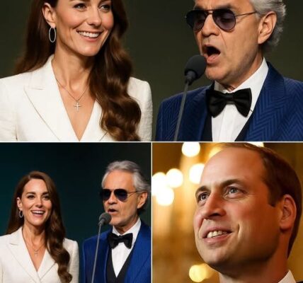 A Royal Voice, a Sacred Song: Kate Middleton and Andrea Bocelli’s Duet of “The Prayer” Moves a Nation to Tears. In an Unforgettable Moment at Buckingham Palace, Princess Kate and Andrea Bocelli Delivered a Soul-Stirring Rendition of “The Prayer” That Left the Audience in Tears. Andrea’s Rich, Velvety Voice Opened the Piece With Reverent Power, Echoing Through the Grand Hall Like a Sacred Hymn. Then Kate Began to Sing—Softly at First, Her Voice Delicate Yet Assured, Revealing a Hidden Emotional Depth.