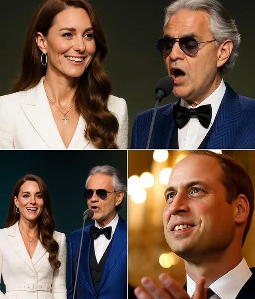 A Royal Voice, a Sacred Song: Kate Middleton and Andrea Bocelli’s Duet of “The Prayer” Moves a Nation to Tears. In an Unforgettable Moment at Buckingham Palace, Princess Kate and Andrea Bocelli Delivered a Soul-Stirring Rendition of “The Prayer” That Left the Audience in Tears. Andrea’s Rich, Velvety Voice Opened the Piece With Reverent Power, Echoing Through the Grand Hall Like a Sacred Hymn. Then Kate Began to Sing—Softly at First, Her Voice Delicate Yet Assured, Revealing a Hidden Emotional Depth.