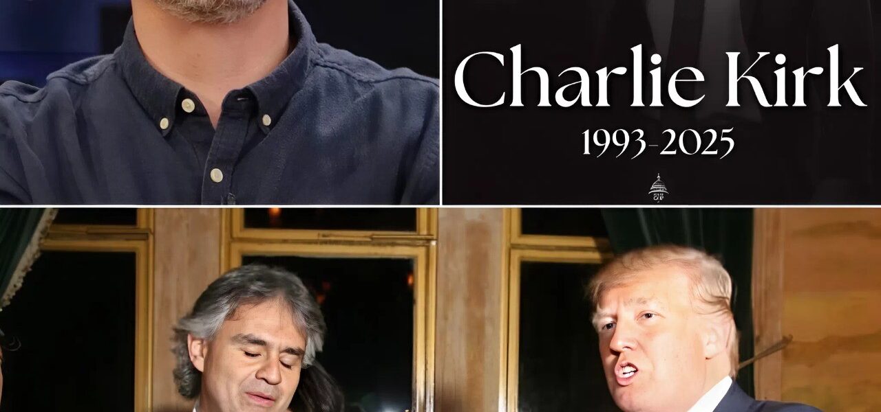 ANDREA BOCELLI BREAKS HIS SILENCE — A VOICE OF PEACE TURNS INTO A THUNDERCLAP The world expected calm, grace, perhaps even restraint. But when Andrea Bocelli finally spoke after Jimmy Kimmel’s remarks about Charlie Kirk, his words left audiences gasping. What was meant to be entertainment has now spiraled into something darker — and Bocelli’s response didn’t just echo through concert halls, it shattered illusions, split opinion, and ignited a debate no one saw coming. The question that lingers: what did Bocelli say that turned silence into a storm?