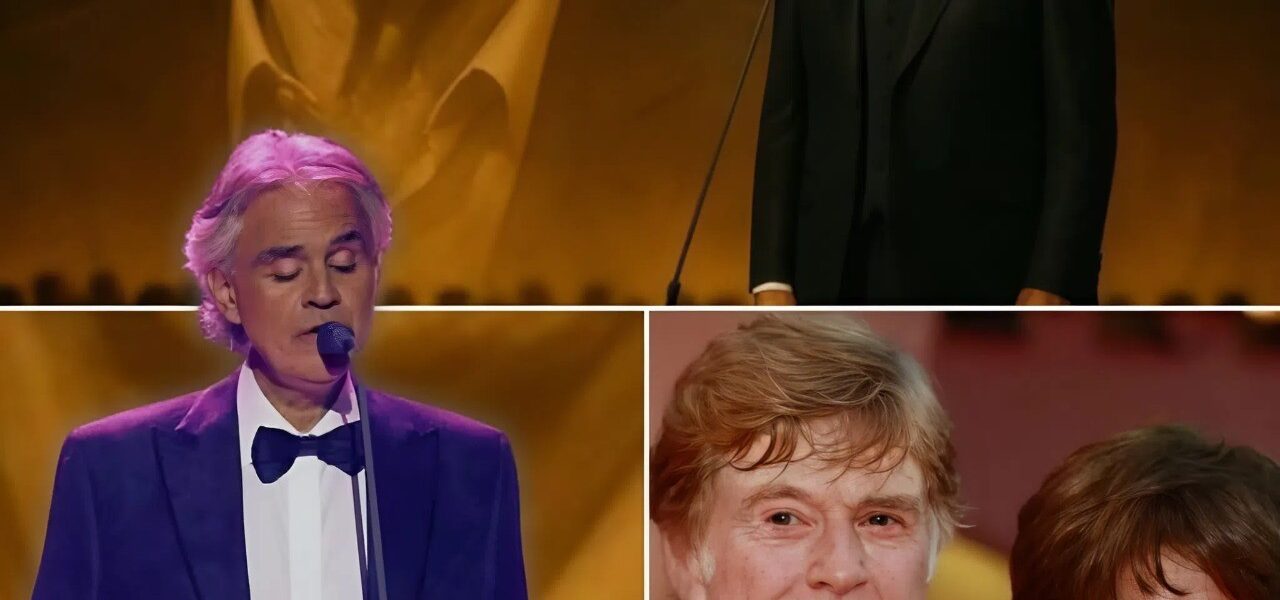 When Robert Redford passed, Andrea Bocelli said nothing. No interviews, no cameras — just silence. His grief seemed too heavy for words. And then, without warning, he returned. On the sacred stage of Teatro alla Scala, under a single spotlight, Bocelli sat with nothing but a piano and one handwritten page of music. He never spoke. He closed his eyes — and sang. It wasn’t a concert. It was a private prayer, a last conversation with his friend, where every trembling note became a tear. The hushed theater felt less like a venue, and more like a cathedral of sorrow.