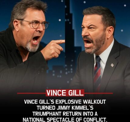 Clash on Late Night: Jimmy Kimmel’s Return Overshadowed by Explosive Showdown with Vince Gill