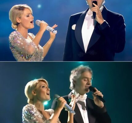 “TONIGHT, I DON’T JUST SING THIS SONG—I LIVE IT!” — With those words, Andrea Bocelli locked eyes with Helene Fischer, and what followed was nothing short of an emotional earthquake. Their duet of “Vivo Per Lei” didn’t just fill the room—it tore through it like a tidal wave, leaving the audience gasping for air. Bocelli’s timeless warmth collided with Fischer’s soaring fire, their voices weaving together in a raw, magnetic force that felt almost too powerful to contain.