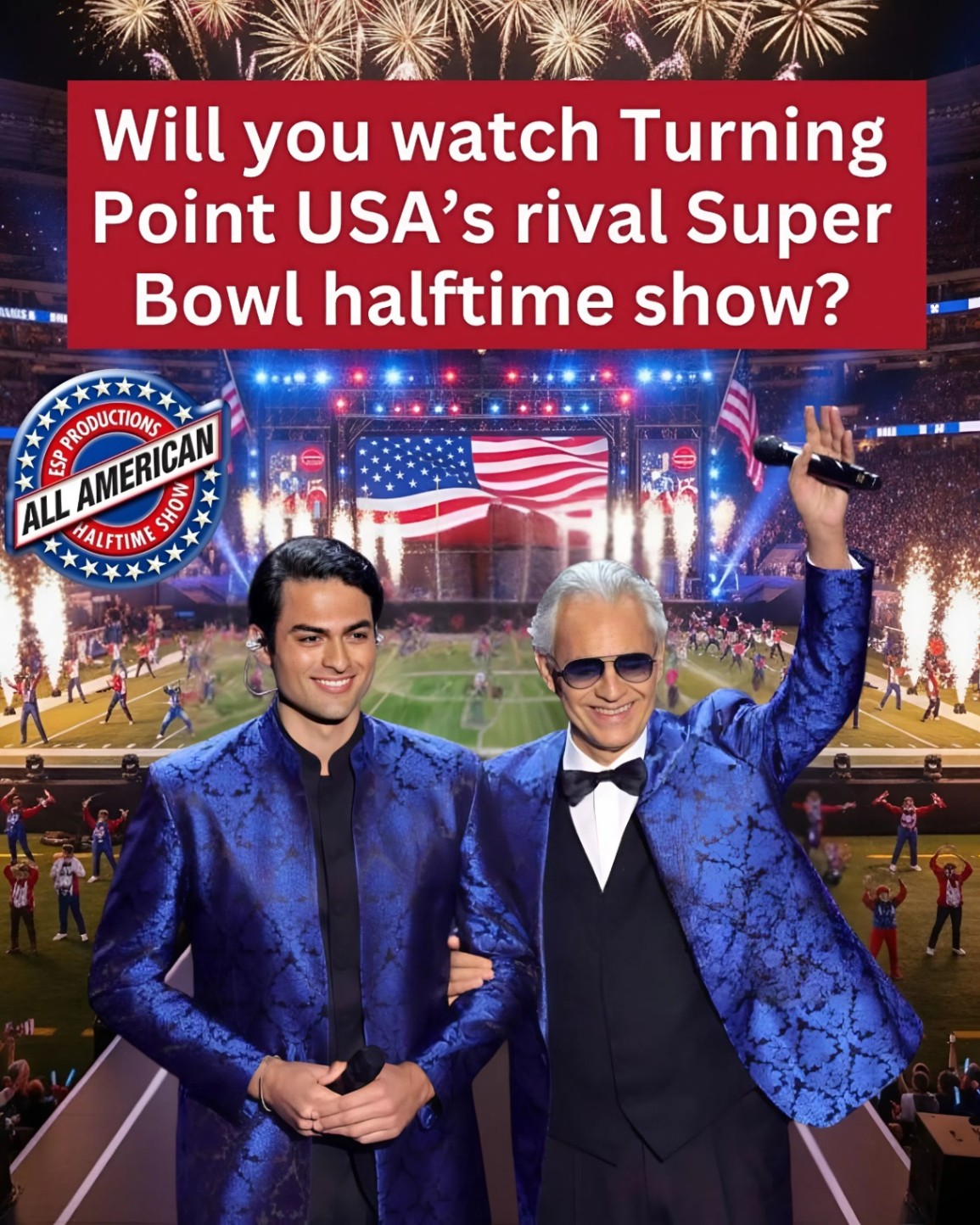 THE LOVE THAT STILL LIGHTS THE STAGE: Andrea and Matteo Bocelli to Headline “All-American Halftime Show” — A Heartfelt Tribute to Faith, Family, and Freedom
